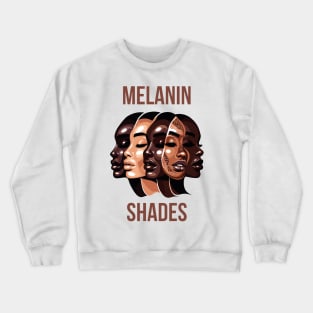 Melanin Shades Afrocentric Women Crewneck Sweatshirt